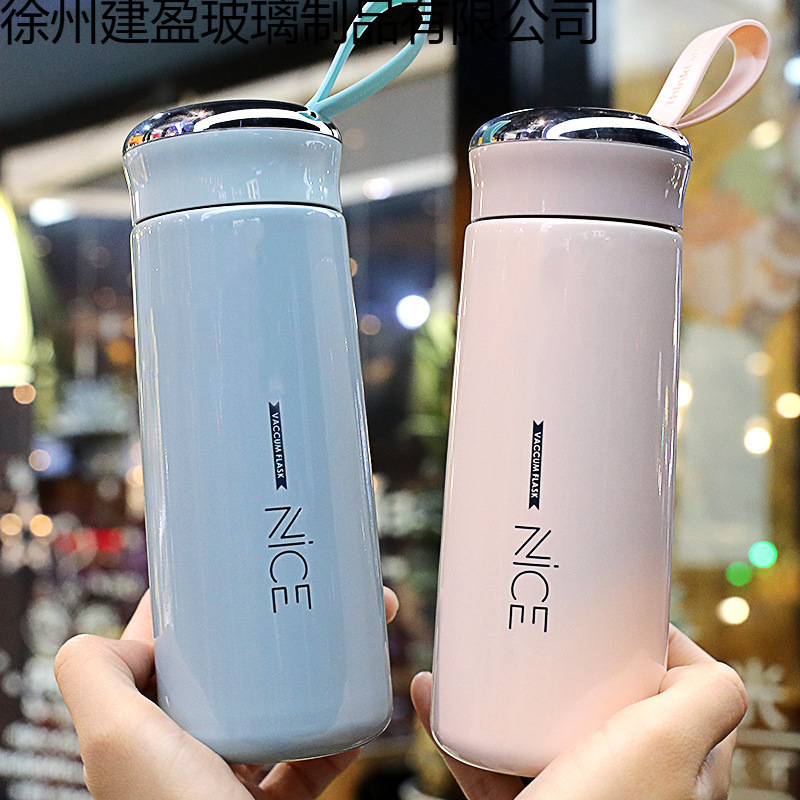 LA007奈斯玻璃杯男女情侣学生水杯地推开业店庆促销广告礼品杯商务礼品