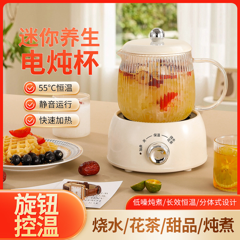 LA013可发样养生壶专用办公室花茶杯多功能家用迷你小型一体玻璃煮茶杯烧水壶