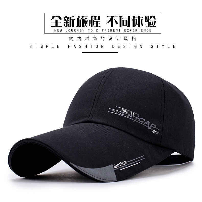 LA715可发样/帽子男防晒棒球帽韩版休闲潮户外秋冬季中年鸭舌帽夏天运动钓鱼帽
