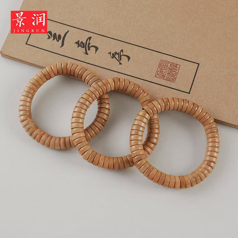 LA756可发样/桃木手串桃木雕刻金饭碗手串猪大肠碗珠学生绕指柔盘玩批发男款