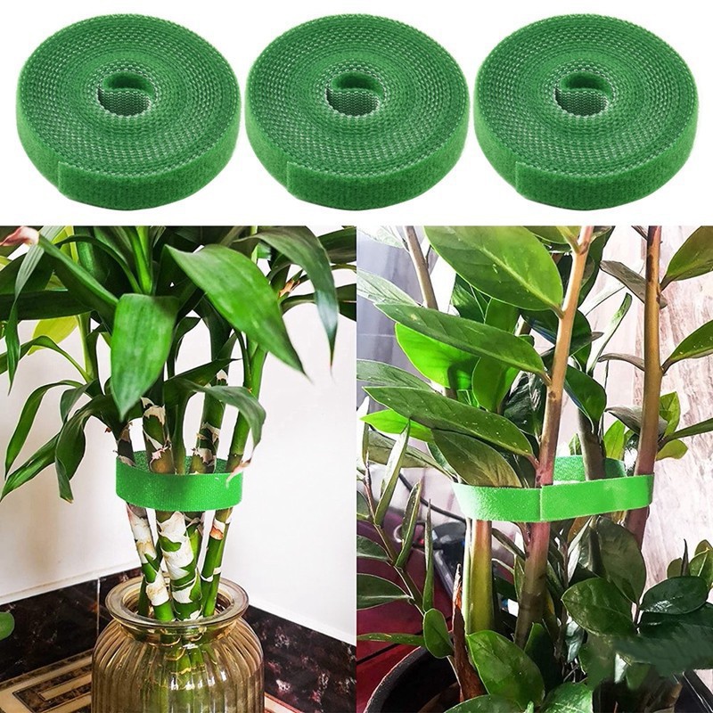 LA714可发样/爬藤绿植造型园艺魔术贴扎线带绿色植物绑带固定树枝插花捆绑支撑