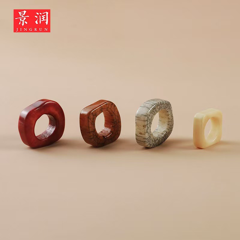 LA756可发样/藏式牦牛骨随行发圈文玩DIY配饰驼骨平安扣星月菩提金刚佛珠吊坠
