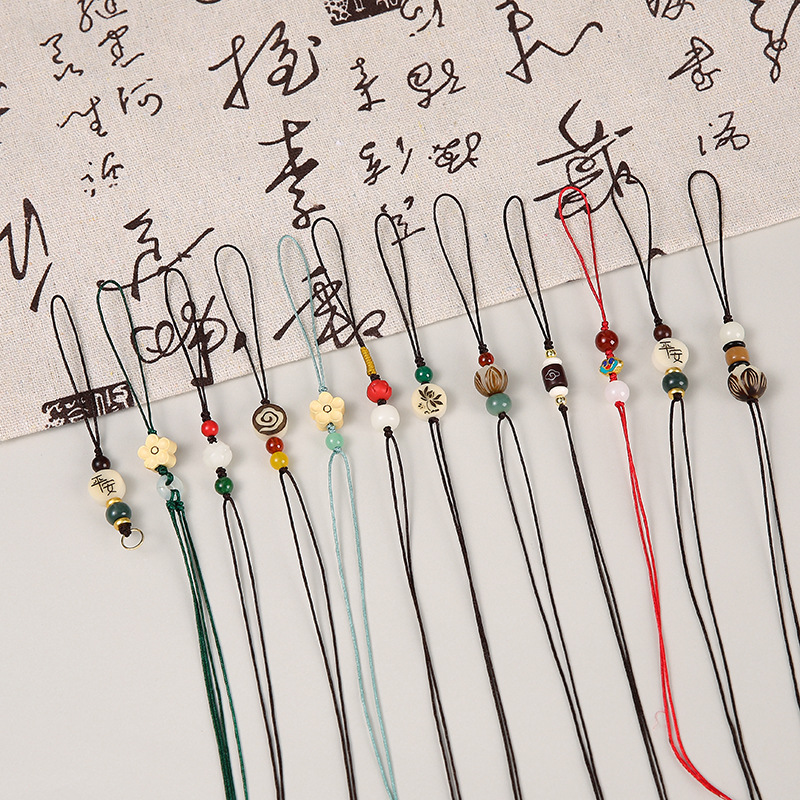 LA756可发样/手机链DIY半成品手机挂件钥匙扣编织绳子U盘吊坠挂绳材料配件