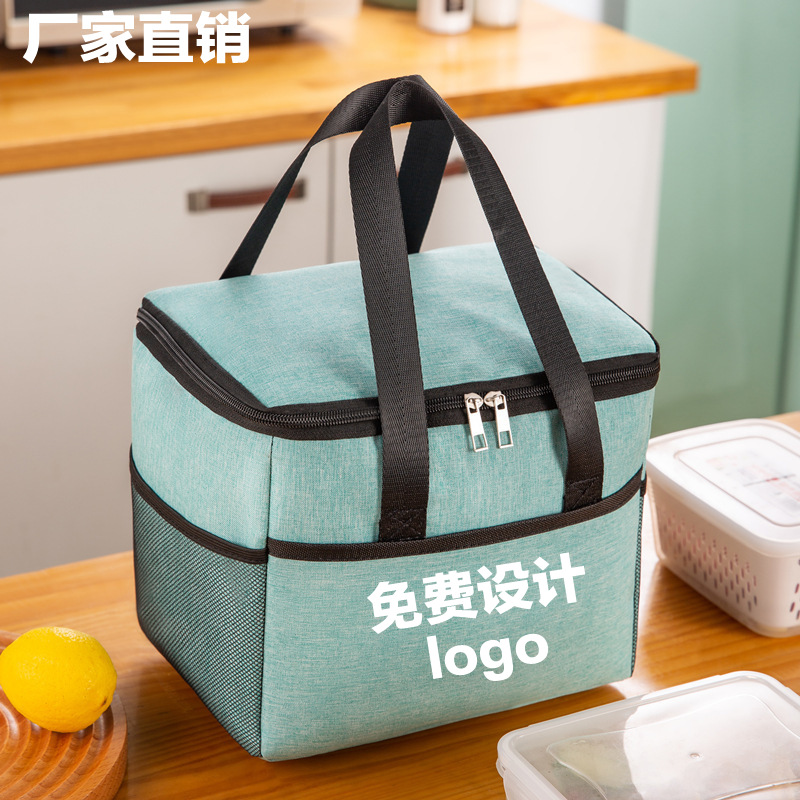 LA715可发样/保温袋子饭盒手提包便当带饭铝箔加厚饭盒袋午餐上班族小学生印字