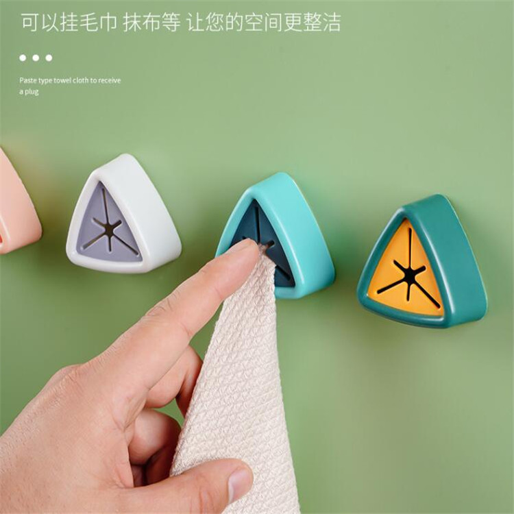 LA714可发样/免打孔毛巾塞厨房抹布洗碗布挂架创意毛巾置物架粘贴收纳挂钩批发