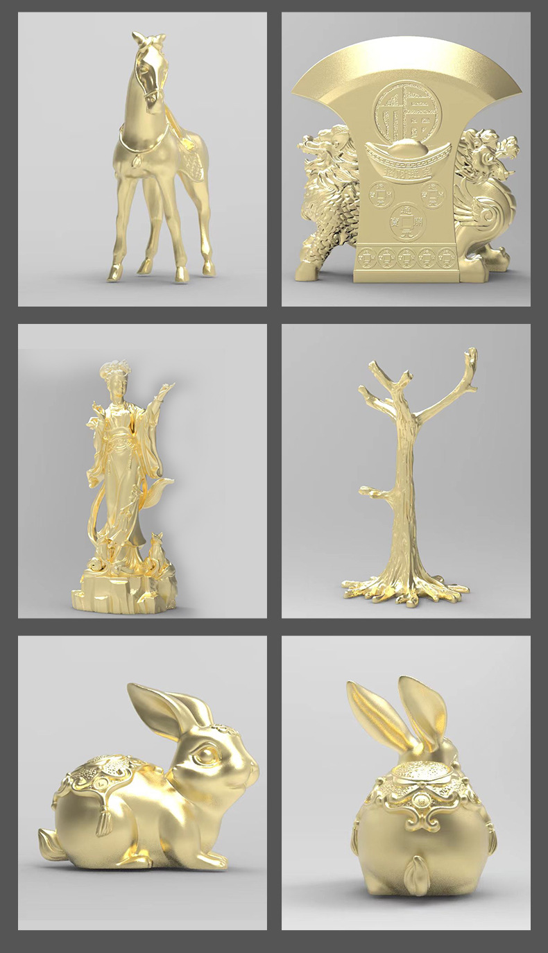 LA755可发样/人物创意奖杯定制公仔吉祥物摆件定做金属奖杯纪念品来图打样订制