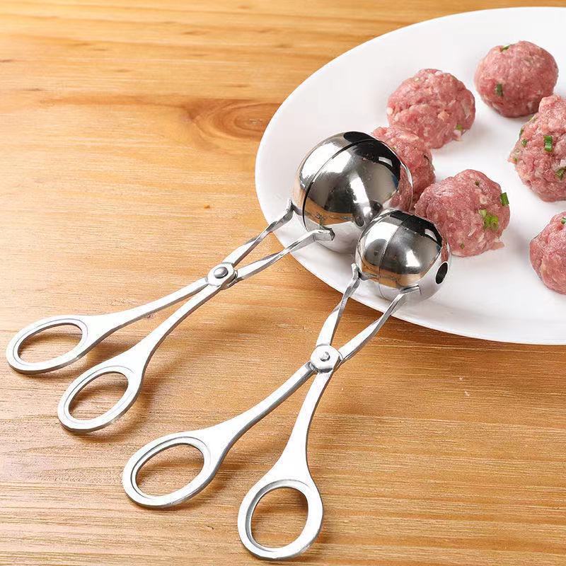 LA714可发样/不锈钢肉丸子制作器抖音饭团模具厨房器炸丸子家用工具肉丸夹子