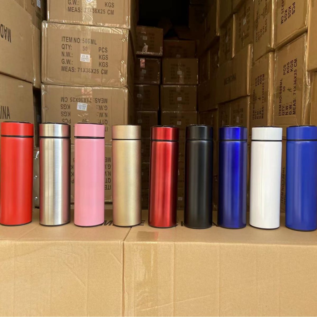 LA742可发样/新款304不锈钢智能保温杯温度显示网红礼品广告水杯商务LOGO批发
