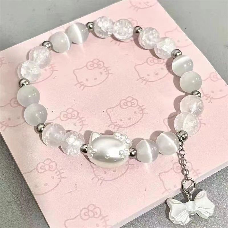 LA728可发样/kt猫Hellokitty抖音同款手链情侣diy手工串珠送闺蜜女友甜美手串