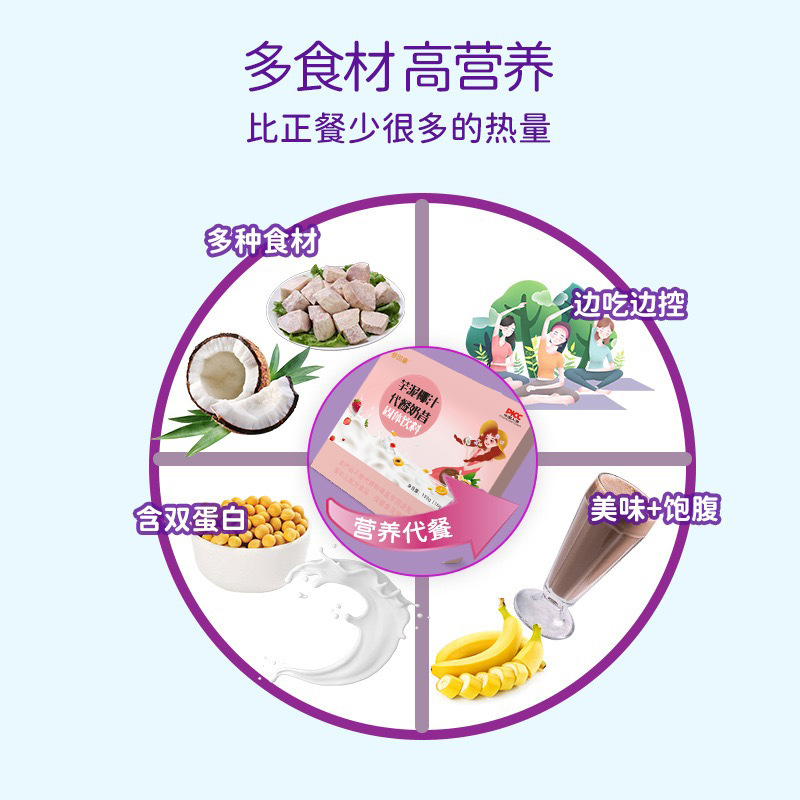 LA753可发样/源头厂家芋泥椰汁代餐奶昔批发代餐粉营养速食早餐轻断食代餐粉代