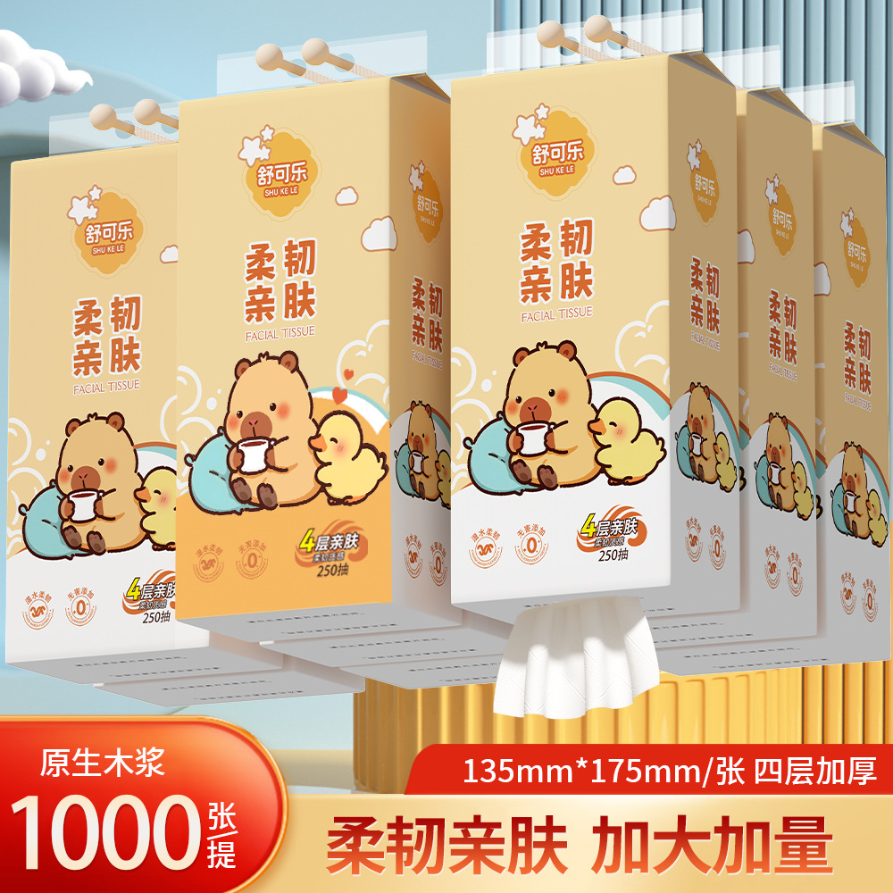 LA346可发样/新人2大提2000张悬挂式抽纸实惠装餐巾纸卫生纸擦手纸大包XR