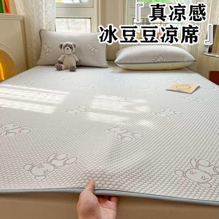 LA334可发样/冰豆豆凉席冰丝凉感夏季空调席三件套床单软席家用出口越南小冰豆