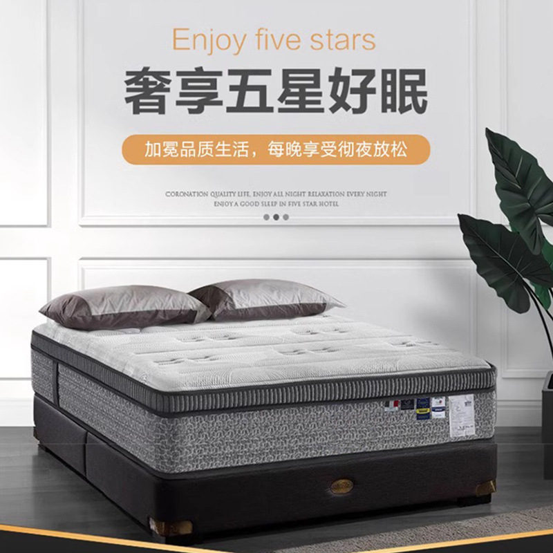 LA317可发样/席梦思床垫硬垫家用软硬两用椰棕双人五星酒店20cm厚乳胶弹簧床垫