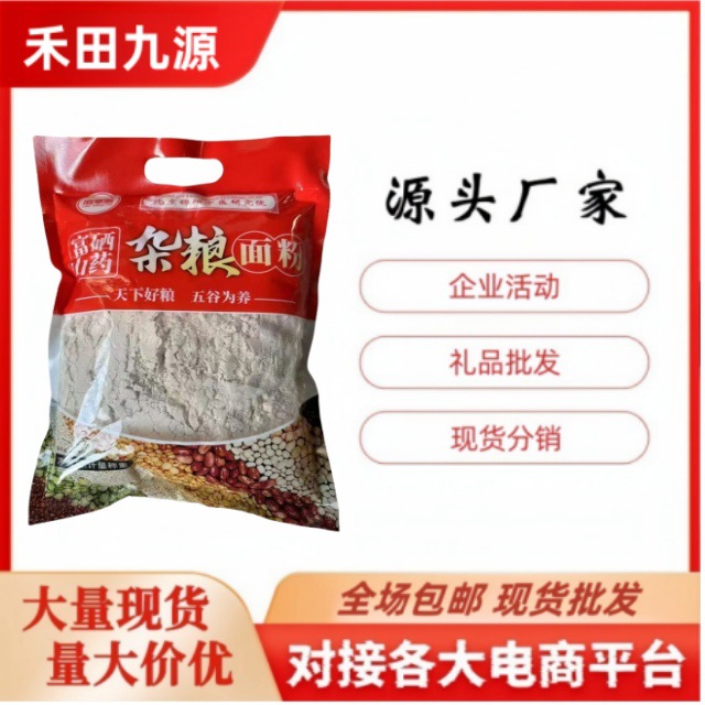 LA305可发样/厂家批发富硒山药杂粮面粉800克袋装铁棍山药饺子粉会销团购拓客
