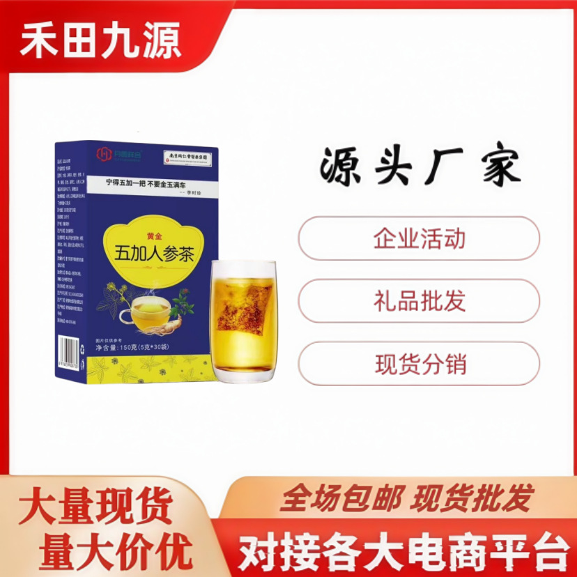 LA305可发样/厂家直销五加人参茶 独立包装五宝茶代用茶会销拓客团购礼品