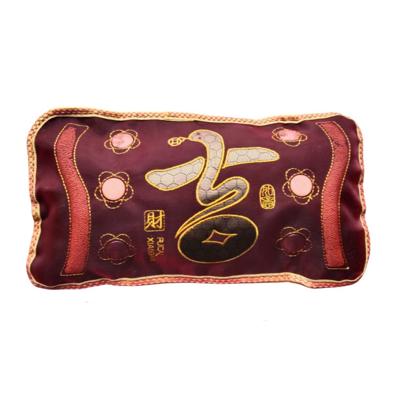 LA765可发样/吉祥本命蛇年绣花草药香枕绣字灯泡强磁进门礼品直播太极花草提