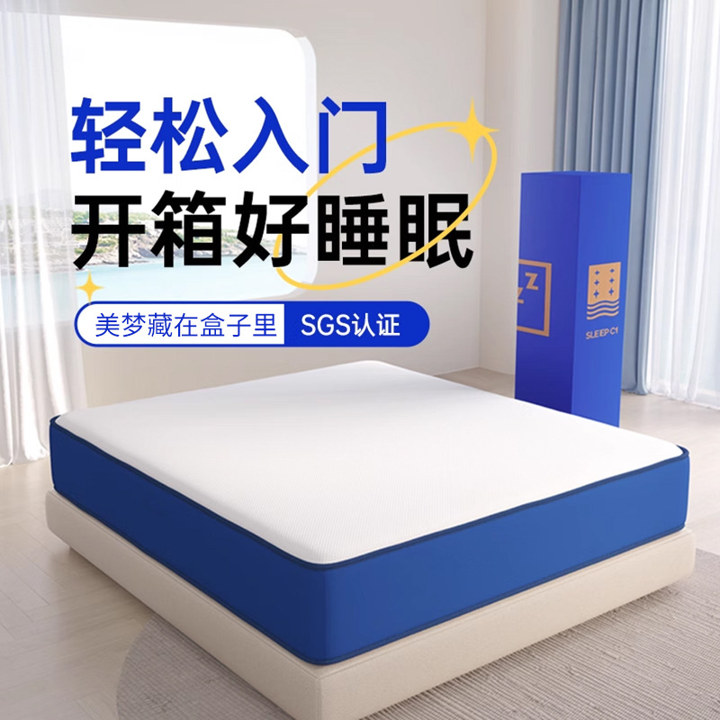 LA317可发样/蓝盒子卷包弹簧床垫席梦思家用卧室乳胶记忆棉压缩弹簧酒店软垫
