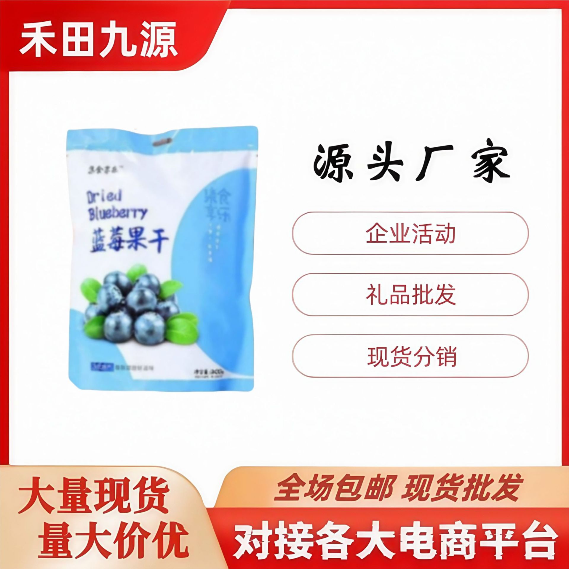 LA305可发样/工厂直销蓝莓果干自然风干果干蜜饯休闲小零食团购会销批发