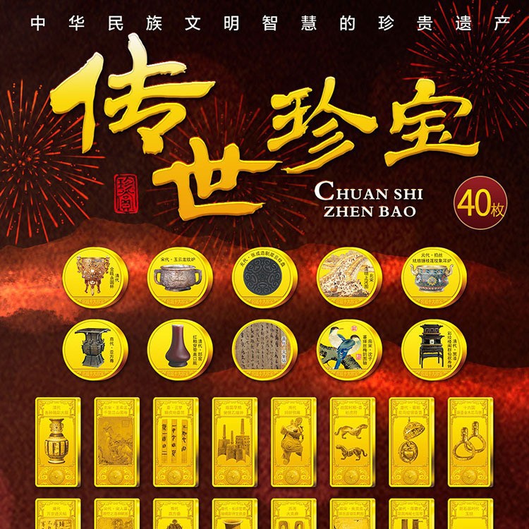 LA307可发样/新款创意礼品纪念章套装传世珍宝金属工艺品旅游景点展销直播产品