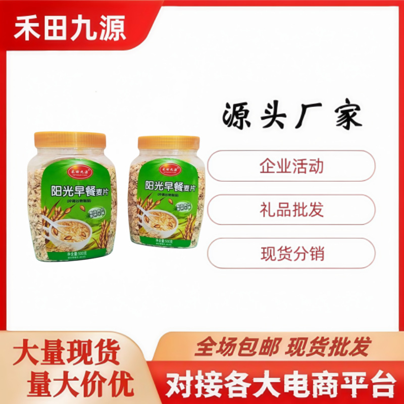 LA305可发样/源头厂家罐装藏血燕麦片即食燕麦粗粮冲泡早餐代餐麦片会销礼品