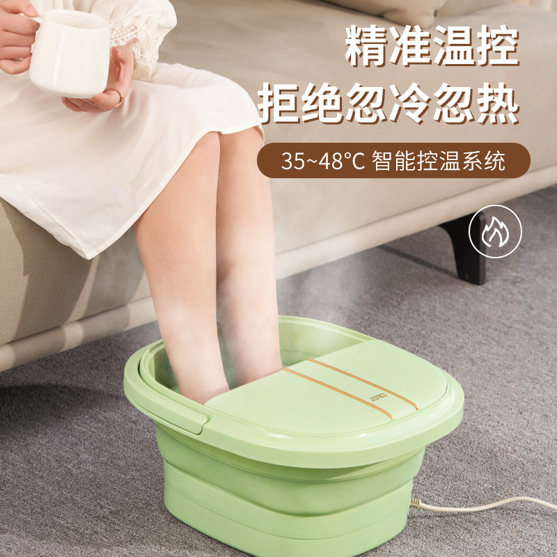 LA177可发样/OEM可折叠足浴盆泡脚桶全自动加热恒温电动按摩洗脚器足疗家用