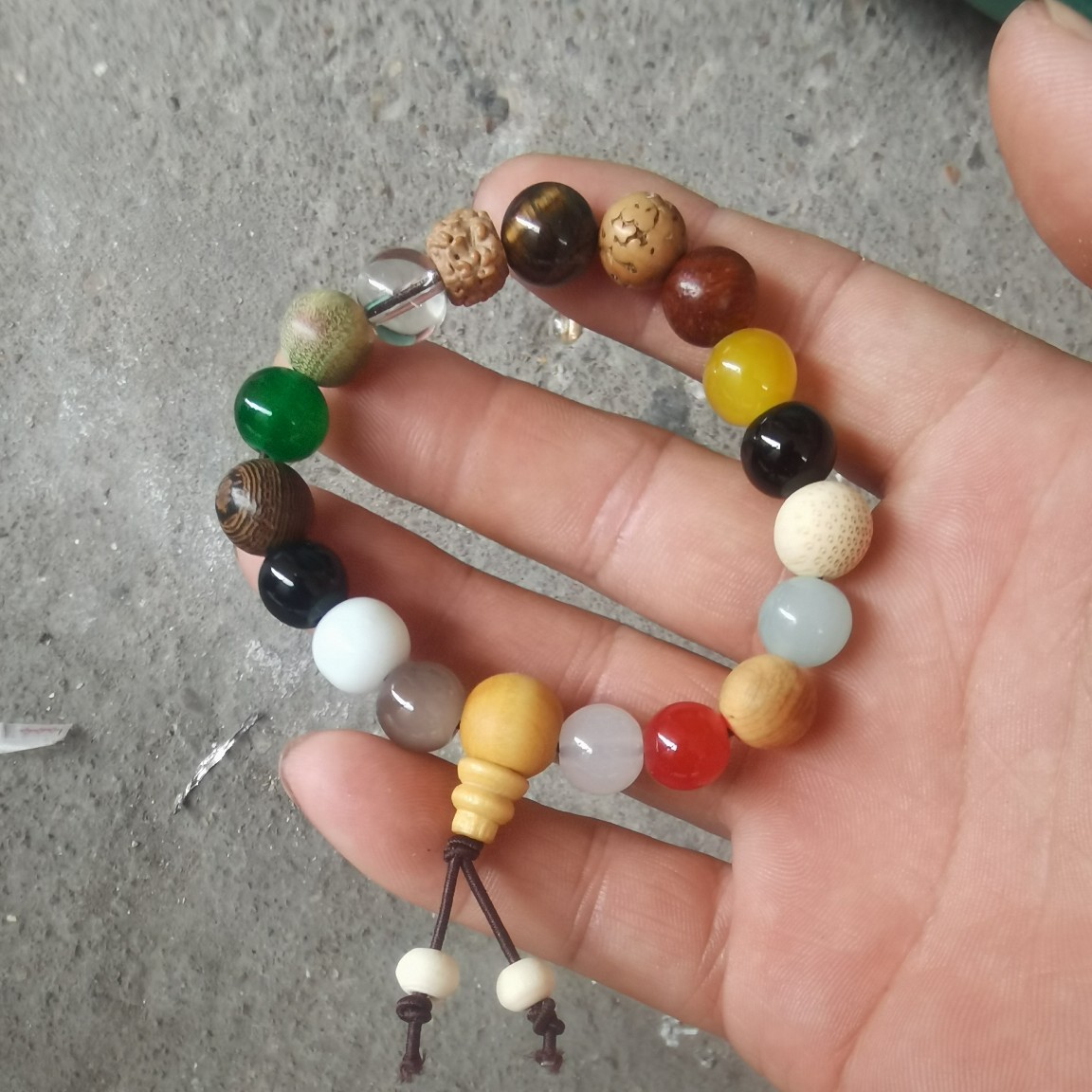 LA097可发样/手串十八子批发男女款十八籽手链菩提木珠玛瑙多宝手工菩提手串