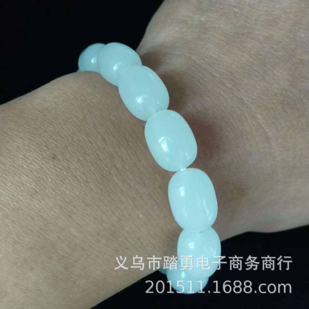 LA097可发样/透明手链绕指柔盘玩圆珠手串礼物配饰品送女友透明玻璃手链