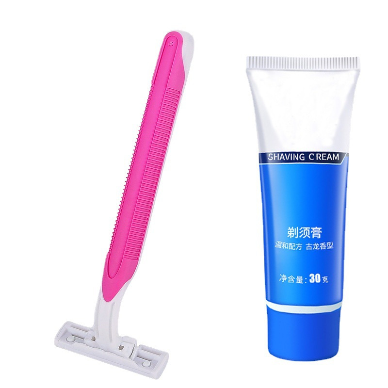 LA771可发样/手动剃须刀女士刮毛刀剃毛刀腿毛腋毛除毛器女用剃毛器便携式